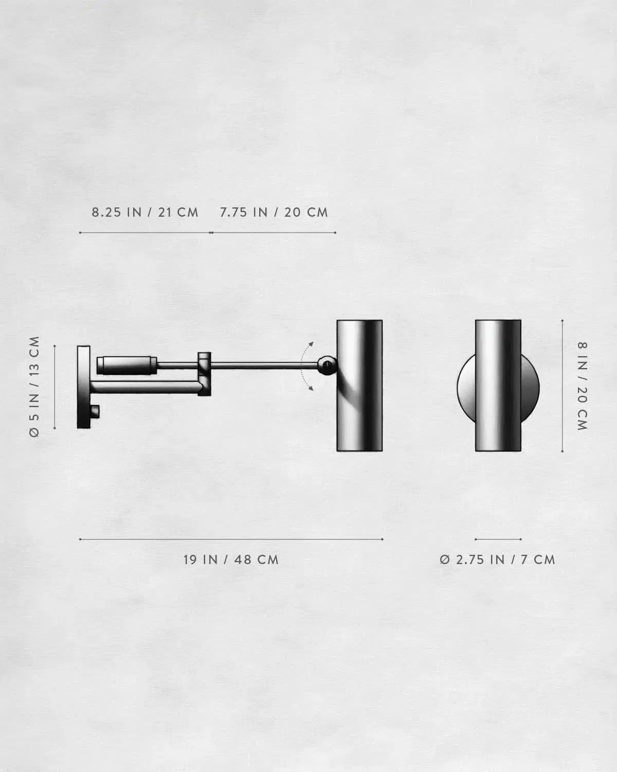 Cylinder Reading Sconce