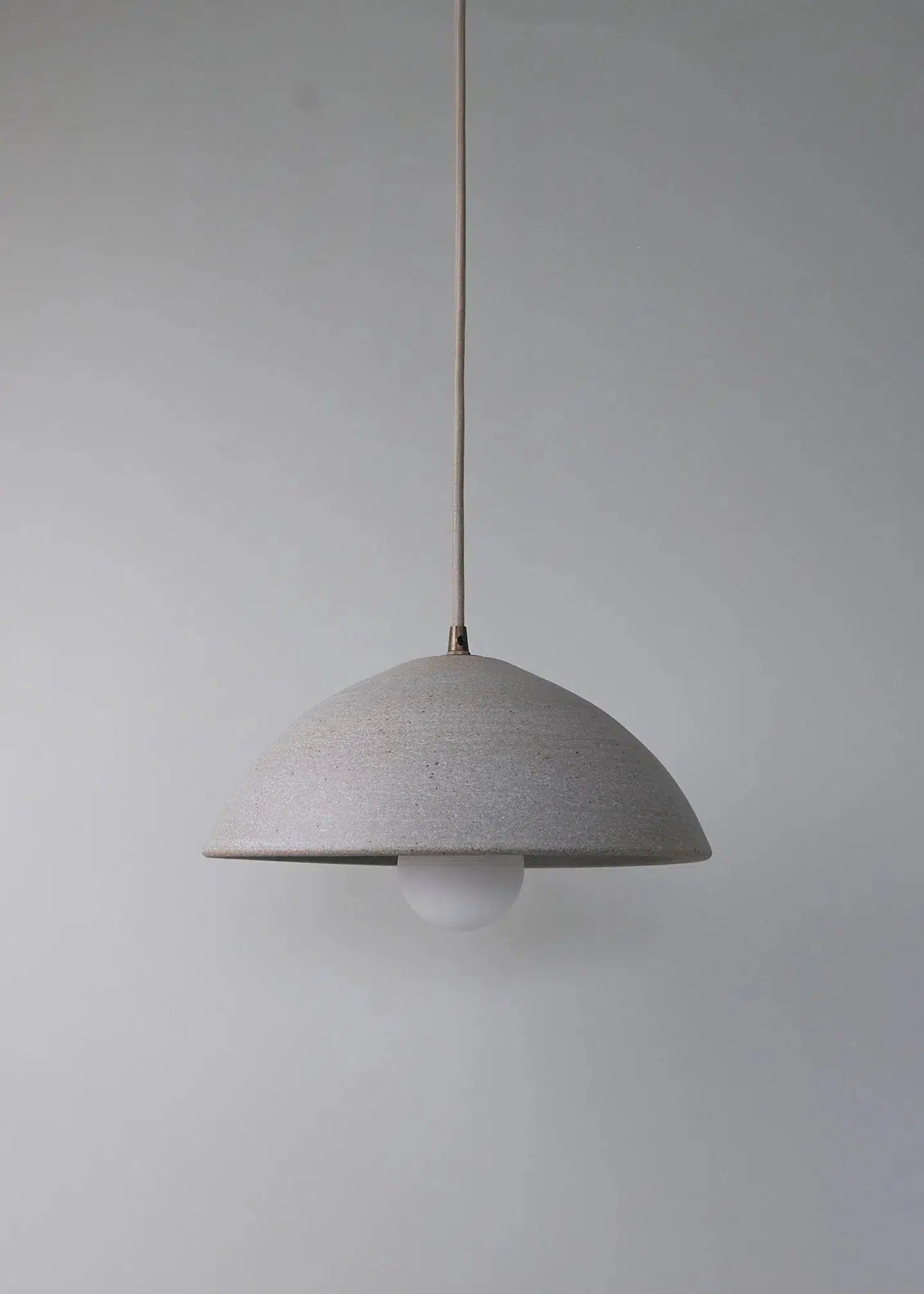 Low Dome Pendant in Granite